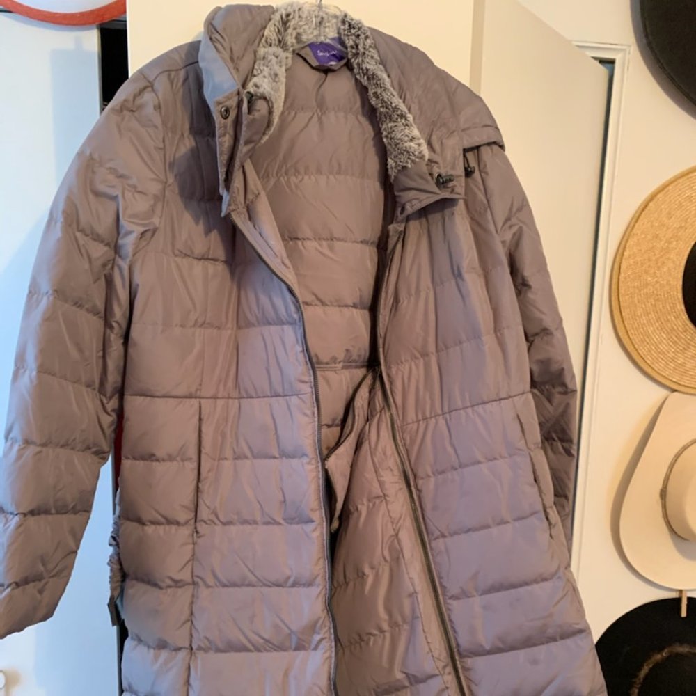 Seraphine Taupe 3 IN 1 Down Maternity Coat